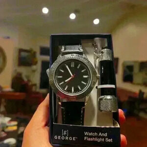 George Men's Watch with Flashlight